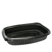 Plastová miska na jídlo PP 1250 ml 1-dílná černá Plastová miska na jídlo PP 1250 ml 1-dílná černá