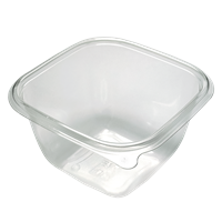 Plastová miska rPET 125x125x53 mm hranatá 375 ml transparentní Plastová miska rPET 125x125x53 mm hranatá 375 ml transparentní