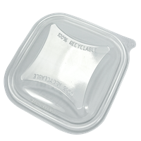 Plastové víčko rPET hranaté pro misky 125x125 mm 250/375/500/750 ml transparentní Plastové víčko rPET hranaté pro misky 125x125 mm 250/375/500/750 ml transparentní