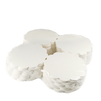 Papírová rozetka 8 cm bílá Papírová rozetka 8 cm bílá