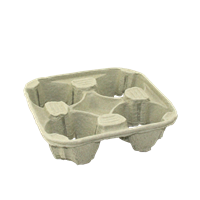 Podnos EKO na 4 kelímky CTG ideal pack® Podnos EKO na 4 kelímky CTG ideal pack®