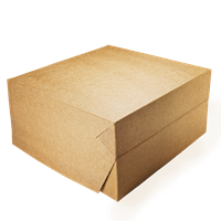 Krabice na dort papírová EKO 20x20x10 cm KRAFT ideal pack® Krabice na dort papírová EKO 20x20x10 cm KRAFT ideal pack®