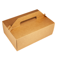 Krabice na dort papírová EKO 27x18x10 cm s uchem KRAFT ideal pack® Krabice na dort papírová EKO 27x18x10 cm s uchem KRAFT ideal pack®