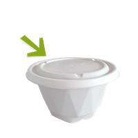 Víčko EKO z cukrové třtiny na misky 650/750/850/1000 ml kulaté béžové Víčko EKO z cukrové třtiny na misky 650/750/850/1000 ml kulaté béžové