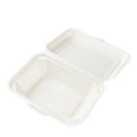 Menu box z cukrové třtiny 180x130x65 mm bílý Menu box z cukrové třtiny 180x130x65 mm bílý