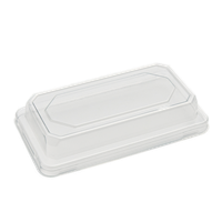 Plastové víčko PET k misce na SUSHI 165x95x30 mm transparentní Plastové víčko PET k misce na SUSHI 165x95x30 mm transparentní