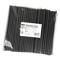 Ekologické brčko 7/200 mm černé bez plastu ideal pack® Ekologické brčko 7/200 mm černé bez plastu ideal pack®