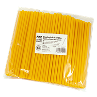Ekologické brčko 7/200 mm žluté bez plastu ideal pack® Ekologické brčko 7/200 mm žluté bez plastu ideal pack®