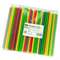 Ekologické brčko 7/200 mm MIX barev bez plastu ideal pack® Ekologické brčko 7/200 mm MIX barev bez plastu ideal pack®