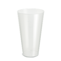 Plastový kelímek PP vratný 500 ml nápojový transparentní idealCup Plastový kelímek PP vratný 500 ml nápojový transparentní idealCup