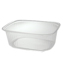 Plastová miska hranatá PP 200 ml ideal pack® Plastová miska hranatá PP 200 ml ideal pack®