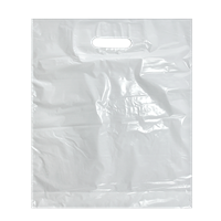 Igelitová taška s průhmatem 38x45+5 cm bílá 35 mic Igelitová taška s průhmatem 38x45+5 cm bílá 35 mic