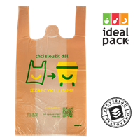 Mikrotenová taška EKO potisk 4 kg ideal pack® Mikrotenová taška EKO potisk 4 kg ideal pack®